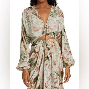 New silk Cropped top by Beatriz Camacho sz 4